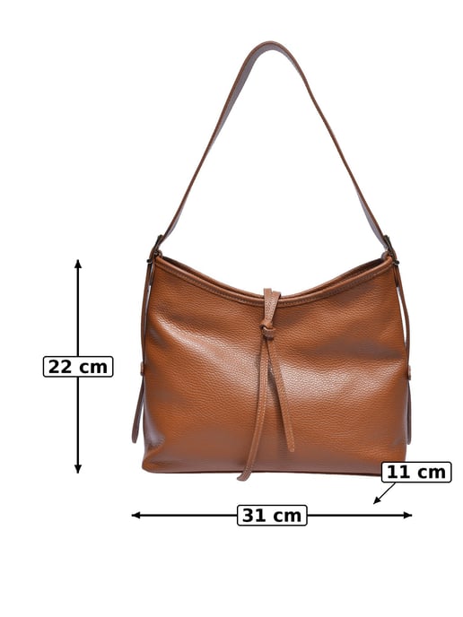 Anna Luchini Braun Rindsledertasche - Image 5