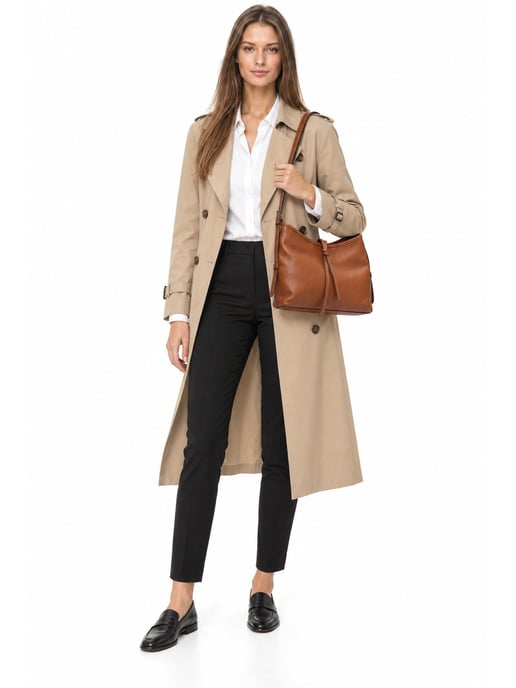 Anna Luchini Braun Rindsledertasche - Image 6