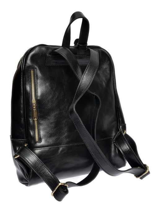 Anna Luchini Schwarz Rindsledertasche - Image 2