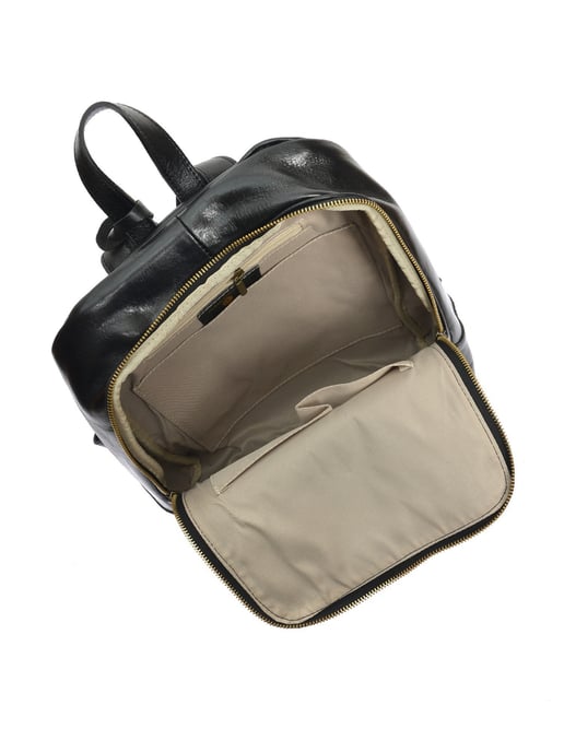 Anna Luchini Schwarz Rindsledertasche - Image 4