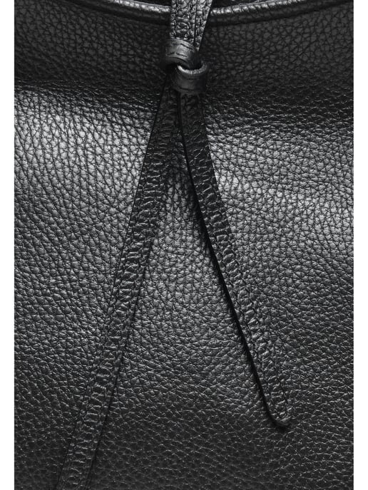 Anna Luchini Schwarz Rindsledertasche - Image 3