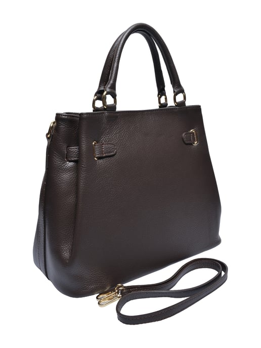 Anna Luchini Kastanienbraun Rindsledertasche - Image 2