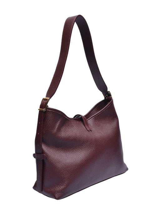 Anna Luchini Weinfarbe Rindsledertasche - Image 2