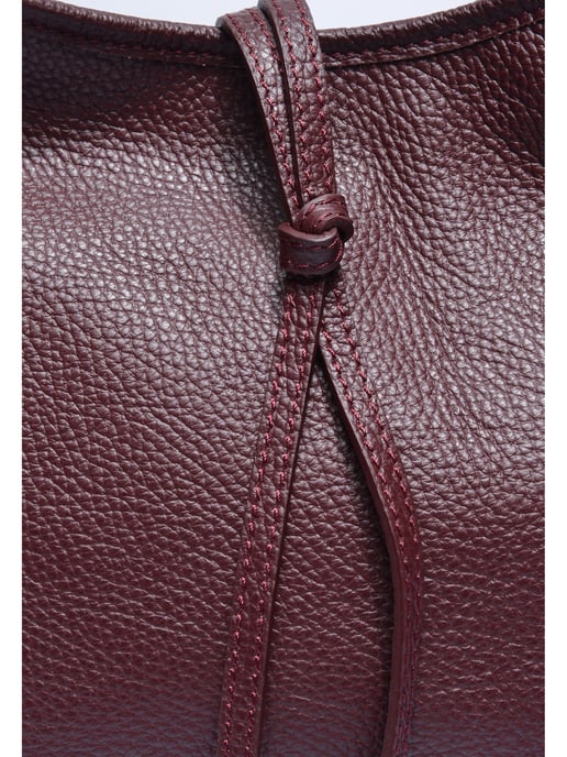 Anna Luchini Weinfarbe Rindsledertasche - Image 3