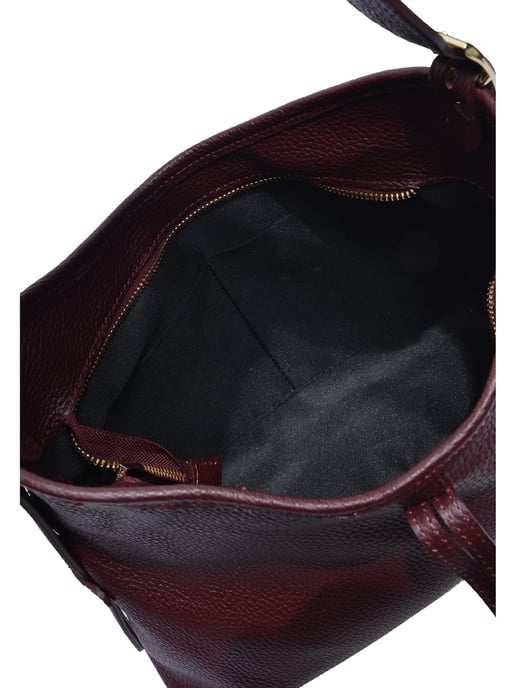 Anna Luchini Weinfarbe Rindsledertasche - Image 4