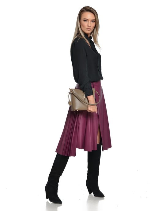 Roberta M Beige Rindsledertasche - Image 5