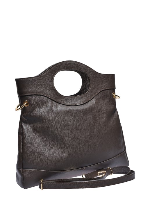 Anna Luchini Kastanienbraun Rindsledertasche - Image 2
