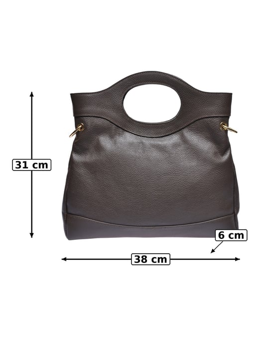 Anna Luchini Kastanienbraun Rindsledertasche - Image 5