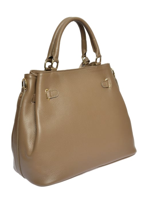 Anna Luchini Beige Rindsledertasche - Image 2