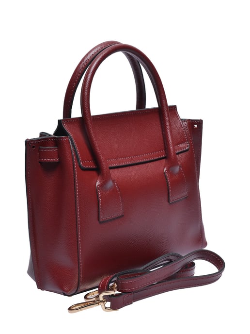 Isabella Rhea Weinfarbe Rindsledertasche - Image 2