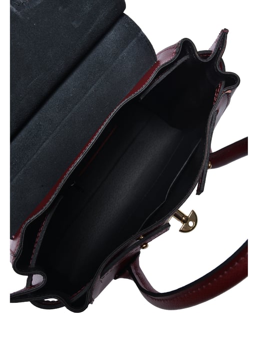 Isabella Rhea Weinfarbe Rindsledertasche - Image 4