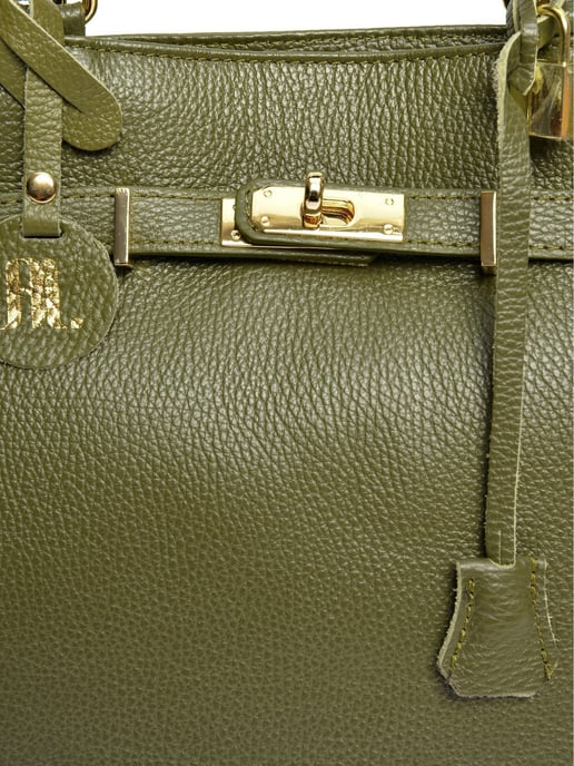 Anna Luchini Grün Rindsledertasche - Image 3