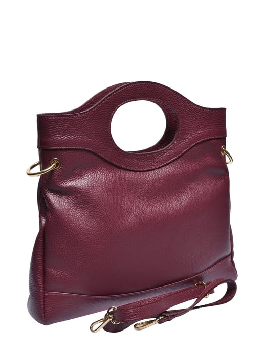 Anna Luchini Weinfarbe Rindsledertasche - Image 2