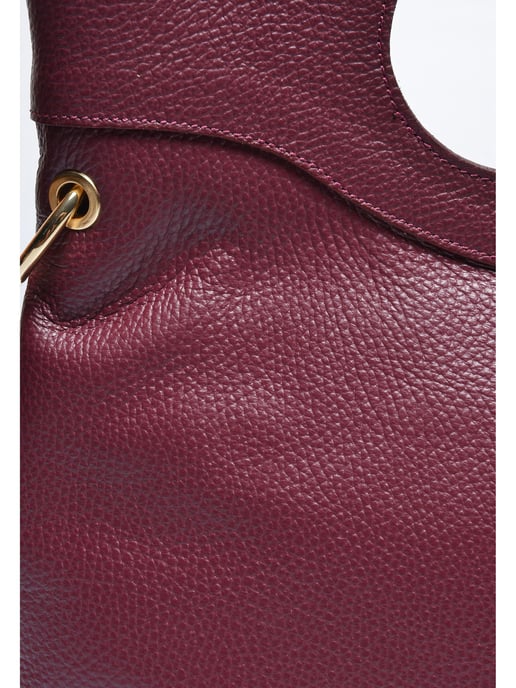 Anna Luchini Weinfarbe Rindsledertasche - Image 3
