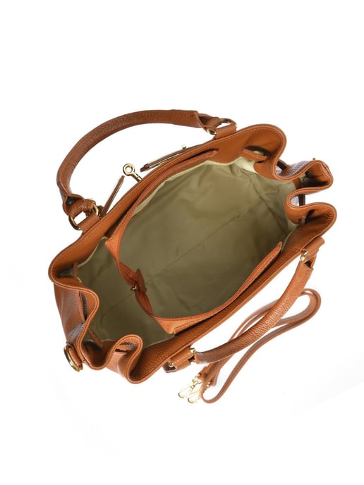 Anna Luchini Braun Rindsledertasche - Image 3