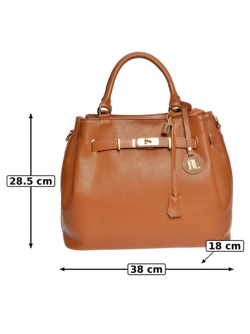 Anna Luchini Braun Rindsledertasche - Image 5