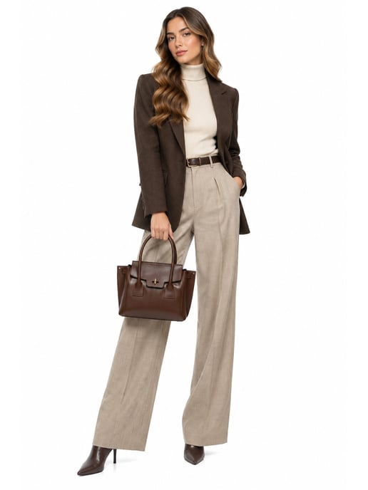 Isabella Rhea Kastanienbraun Rindsledertasche - Image 5