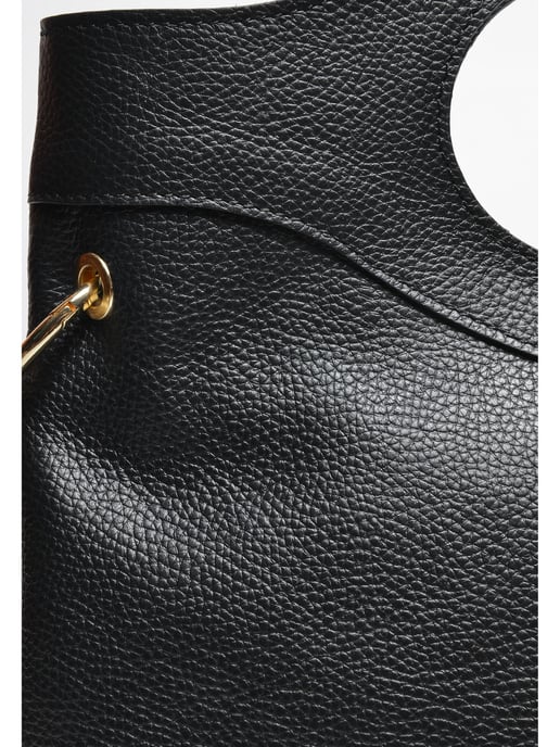 Anna Luchini Schwarz Rindsledertasche - Image 3