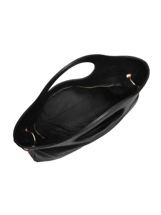 Anna Luchini Schwarz Rindsledertasche - Image 4