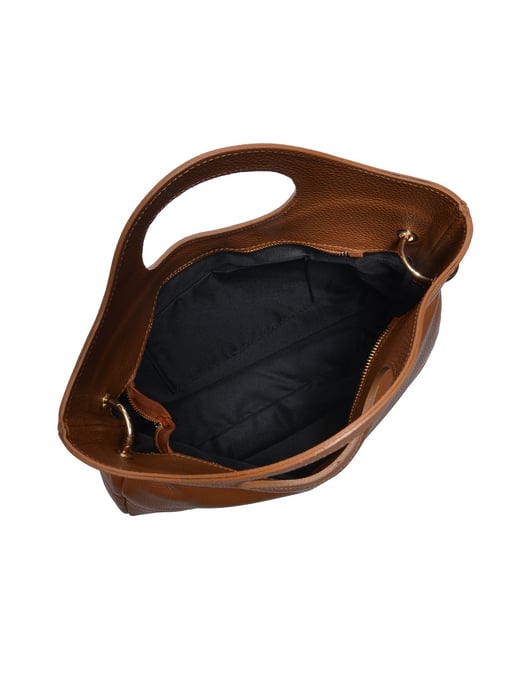 Anna Luchini Braun Rindsledertasche - Image 4
