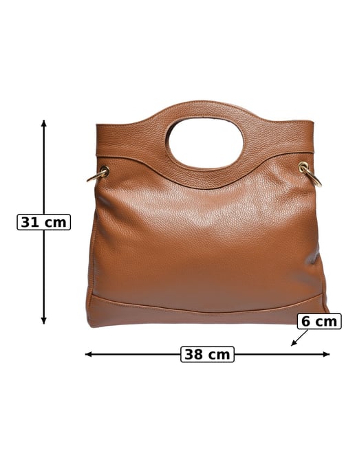 Anna Luchini Braun Rindsledertasche - Image 5