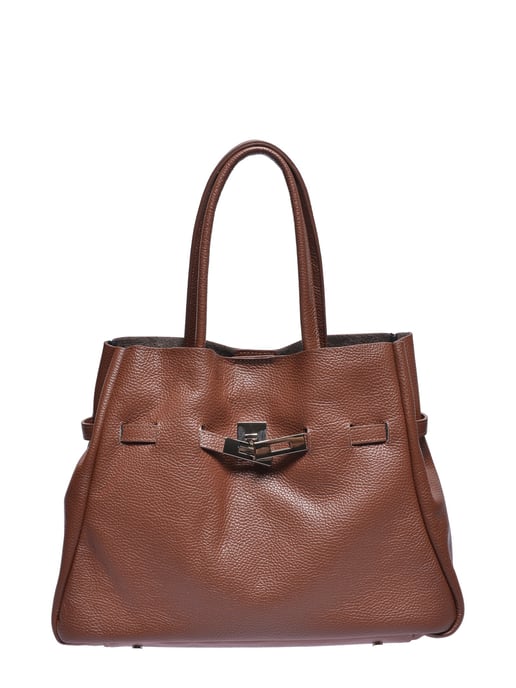Anna Luchini Kastanienbraun Rindsledertasche - Image 1