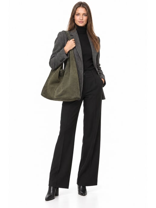 Anna Luchini Grün Rindsledertasche - Image 6