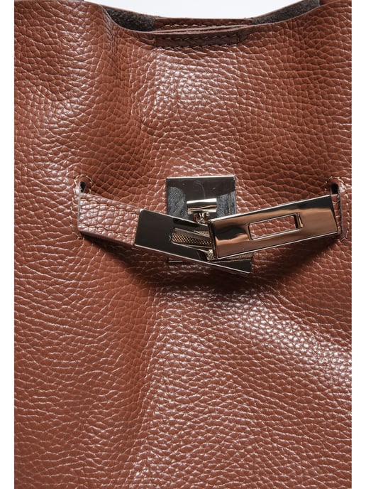 Anna Luchini Kastanienbraun Rindsledertasche - Image 3