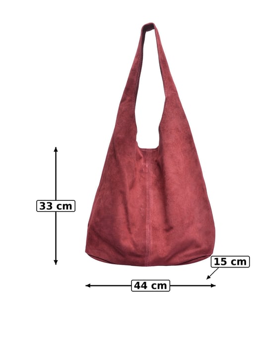 Anna Luchini Weinfarbe Rindsledertasche - Image 5