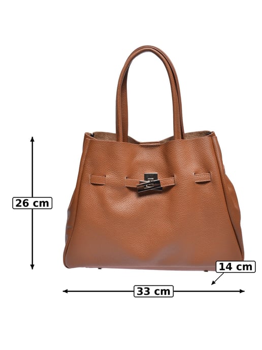 Anna Luchini Braun Rindsledertasche - Image 5