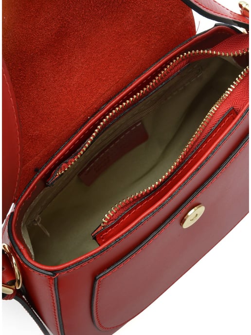 Isabella Rhea Rot Rindsledertasche - Image 4