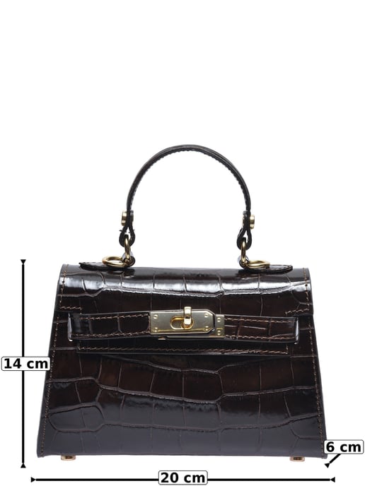 Roberta M Zweifarbig Rindsledertasche - Image 5