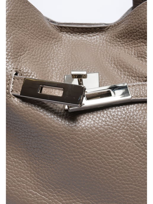 Anna Luchini Beige Rindsledertasche - Image 3