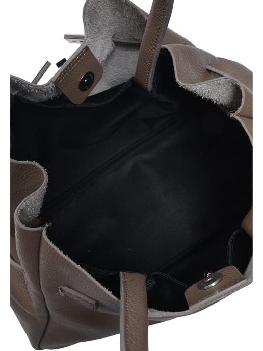 Anna Luchini Beige Rindsledertasche - Image 4
