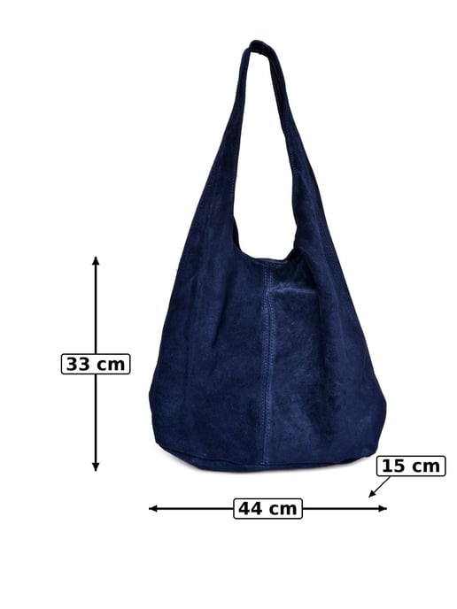 Anna Luchini Blau Rindsledertasche - Image 6