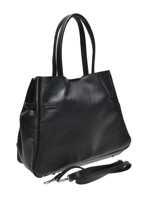 Anna Luchini Schwarz Rindsledertasche - Image 2