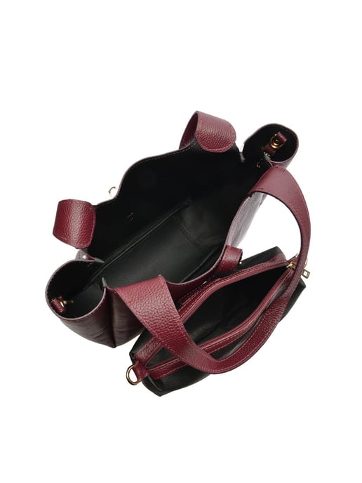 Roberta M Weinfarbe Rindsledertasche - Image 4