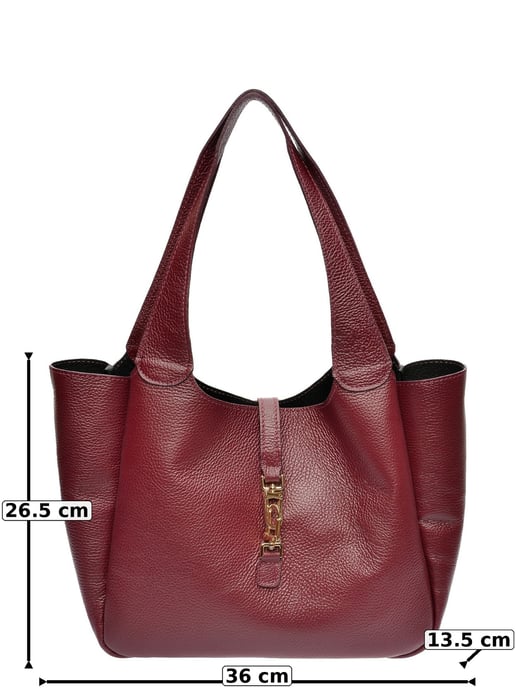 Roberta M Weinfarbe Rindsledertasche - Image 6