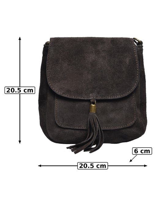 Anna Luchini Kastanienbraun Rindsledertasche - Image 5