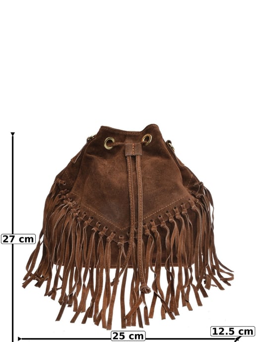Roberta M Kastanienbraun Rindsledertasche - Image 6