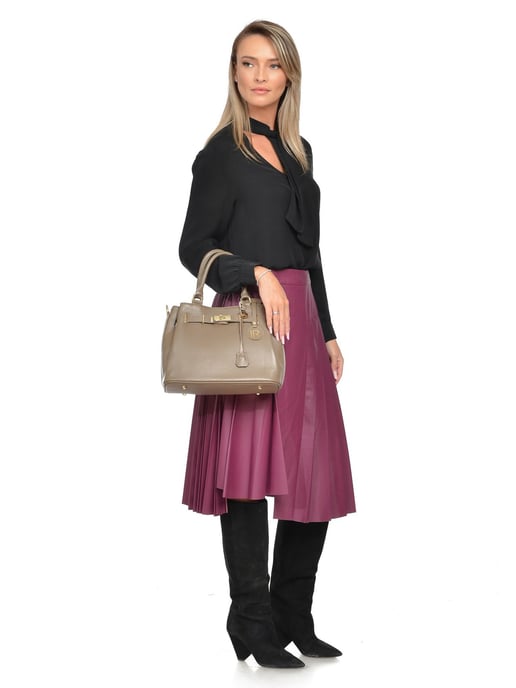 Isabella Rhea Beige Rindsledertasche - Image 5
