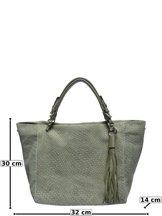Roberta M Grün Rindsledertasche - Image 5