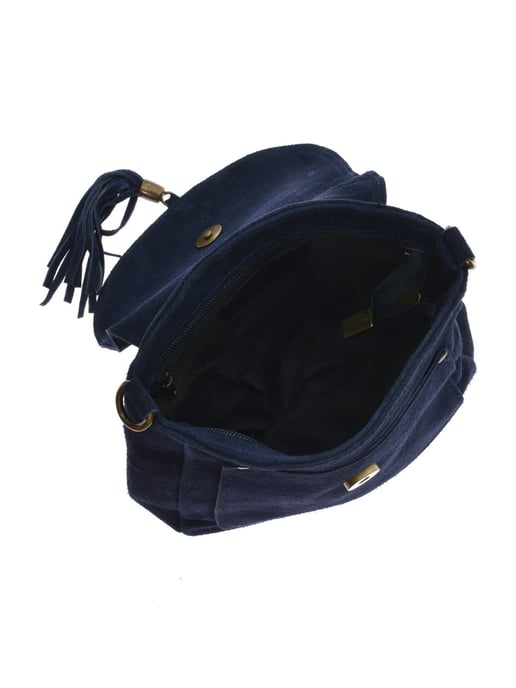 Anna Luchini Blau Rindsledertasche - Image 4