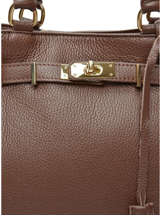 Isabella Rhea Kastanienbraun Rindsledertasche - Image 3