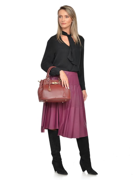 Isabella Rhea Rot Rindsledertasche - Image 5