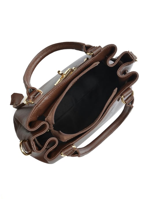 Isabella Rhea Kastanienbraun Rindsledertasche - Image 4