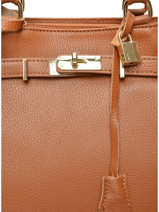 Isabella Rhea Braun Rindsledertasche - Image 3