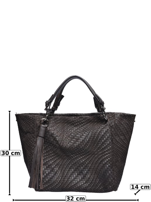 Roberta M Zweifarbig Rindsledertasche - Image 5