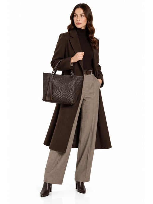 Roberta M Zweifarbig Rindsledertasche - Image 6