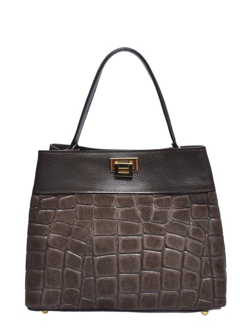 Anna Luchini Kastanienbraun Rindsledertasche - Image 1
